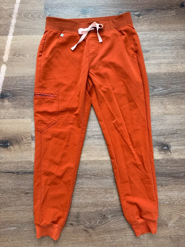 Figs Zamora Jogger Scrub Pants Orange  - Image 4
