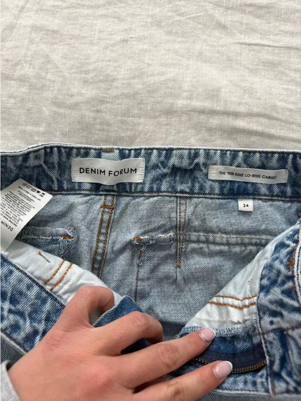 Aritzia Jeans Denim Forum Low-Rise - Image 5