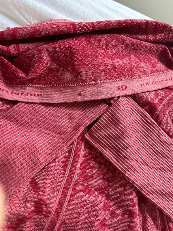 Lululemon Pink Snackskin Print Long Sleeve 4 - Image 3
