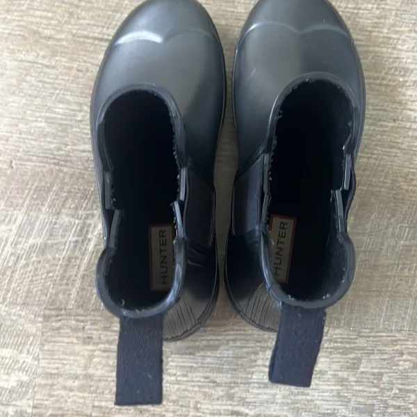 Hunter Women's Original Chelsea Boots Dark Silver Size 5 - Image 4