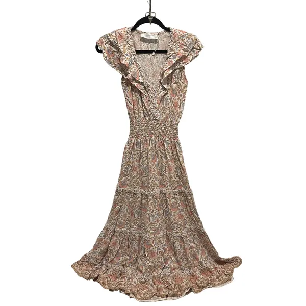 Walker & Wade Floral Smocked Midi Dress | Cottagecore Romantic | Small‎ - Image 2