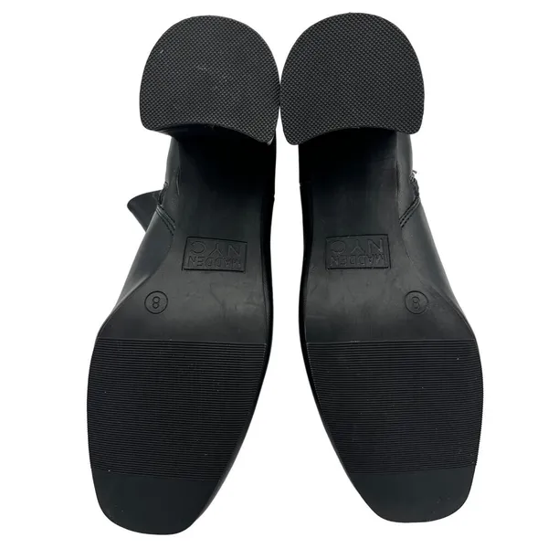 Madden NYC Women's Black Heeled Ankle Booties Size 8. EUC - Image 4