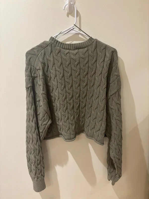 ZARA Cropped Sweater Long Sleeve - Image 3
