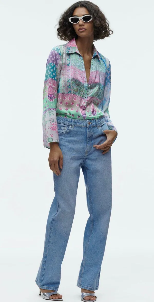 Floral Silk Top - Image 3