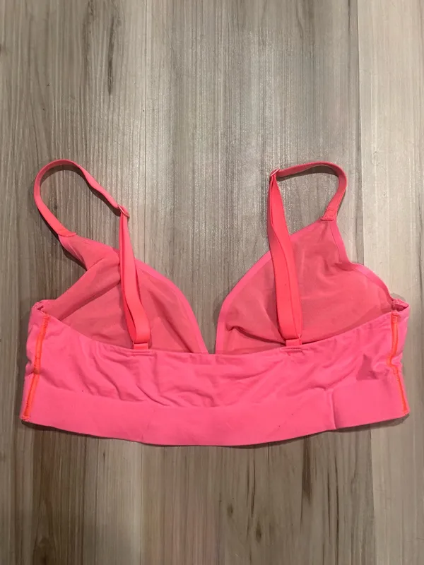Aerie Smoothez Mesh Pink Triangle Bra Women’s Medium - Image 3