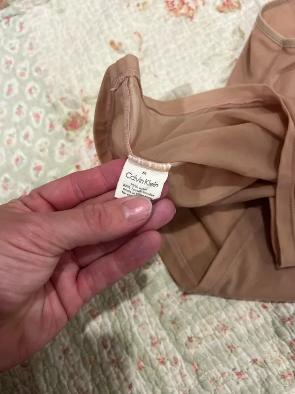 Calvin Klein Dusty Rose beige Spaghetti Strap Tank Top - Image 3