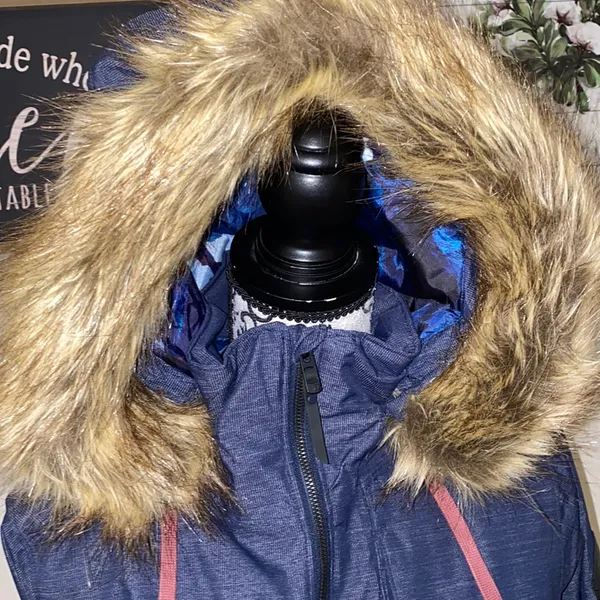 NWT!! Armada Lynx Insulated Waterproof Ski Jacket Navy Parka W Faux Fur Size XS - Image 5