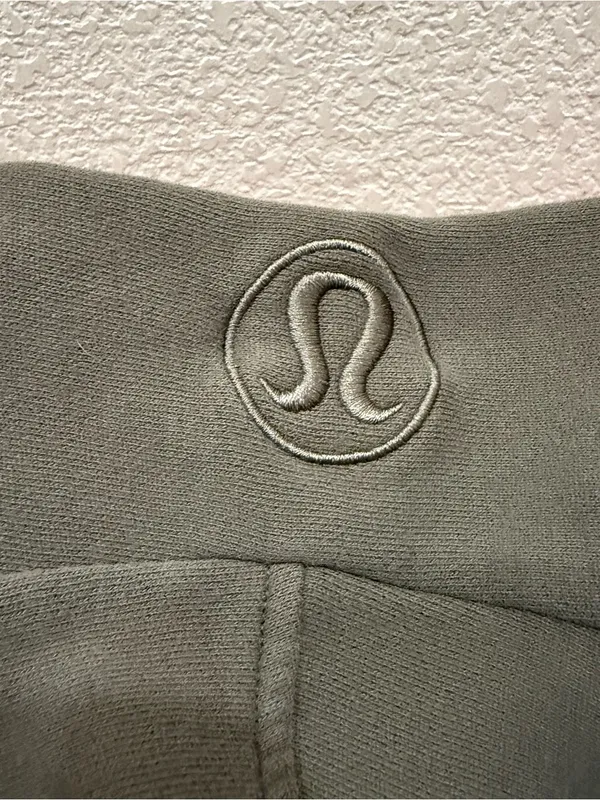 LULULEMON Olive Green Scuba Oversized Full Zip Hooded Jacket Size XS/S - Image 10