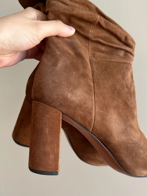 Banana Republic Midshaft Slouch Suede Boots, Nutmeg, Size 9.5 - Image 8