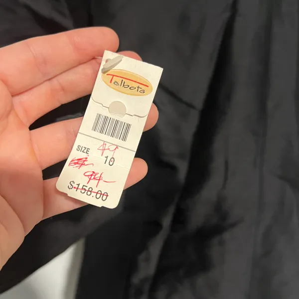Talbots NEW NWT Black Pure Silk Vintage Blazer Jacket - Image 7