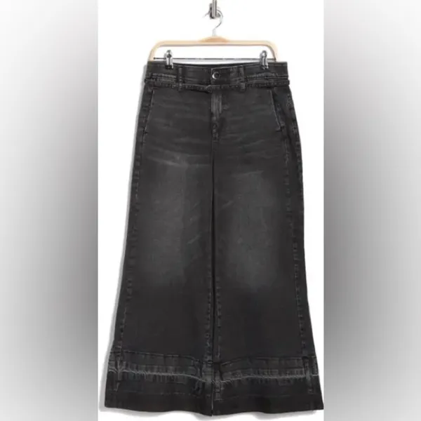 Democracy Tie Waist Wide Leg Jeans Size 10 - Image 8