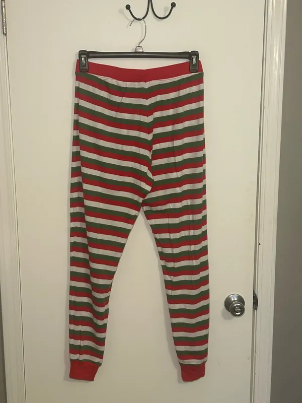 Leveret Striped Pajama Pants Multiple Size M - Image 2