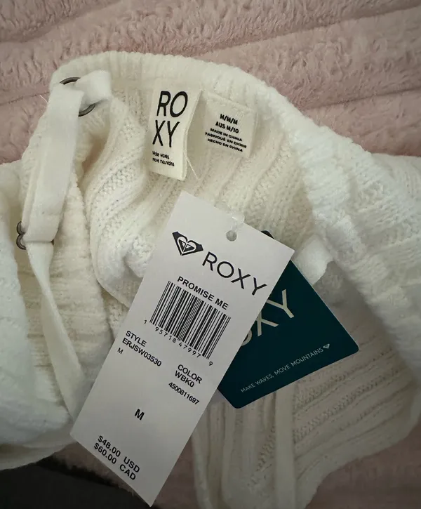 Roxy Knit Top White Tank - Image 2