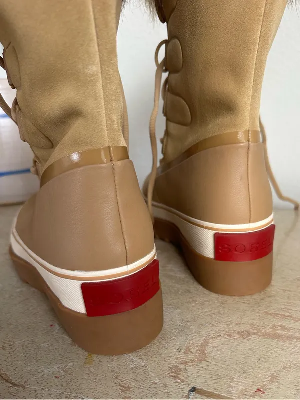 Sorel Joan of Arctic Next Faux Fur Boots in Curry - Image 9