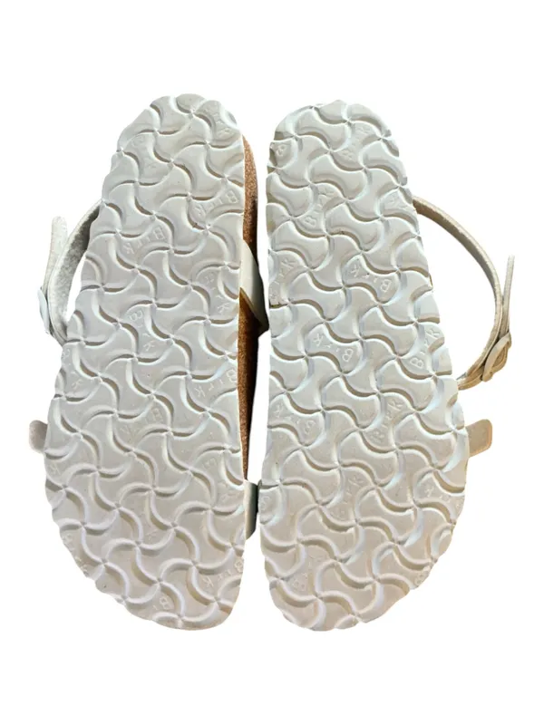 Birkenstock Yara pale blue Birko-Flor Ankle Wrap Sandals - Size 36 - Image 4