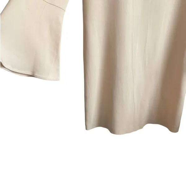 Zara Woman Shift Mini Dress XS Pastel‎ Orange Mod Minimalist Soft Girl Euro Chic - Image 5
