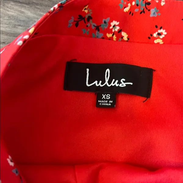 Lulu's Bliss Me Red Floral Print Midi Skirt - Image 4
