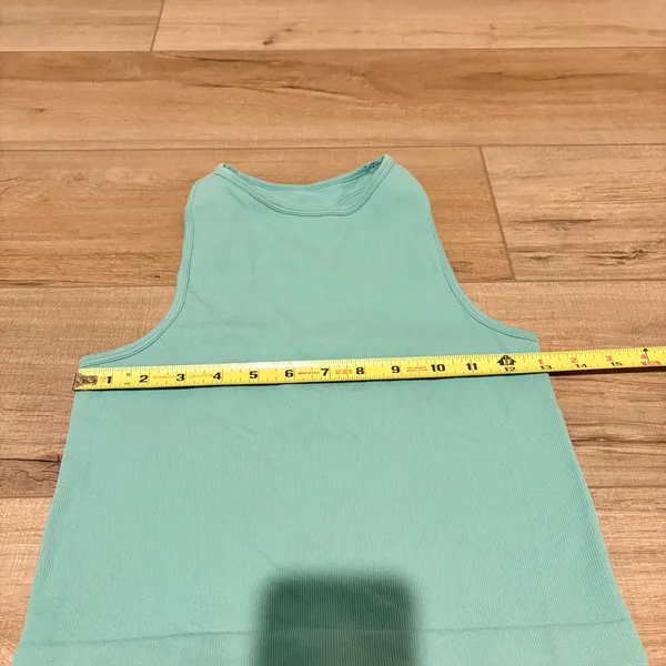 Free People Intimately Racerback Crop‎ Top Ribbed teal turquoise XS/Small - Image 5