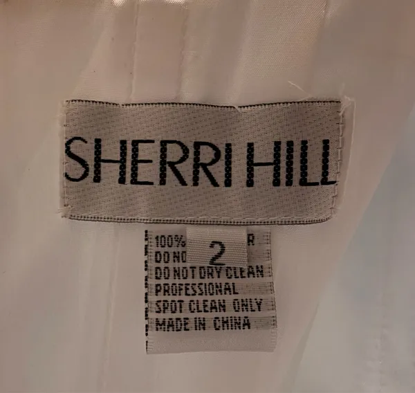 57250 sherri hill peekaboo corset ruffle prom dress size 2 - Image 6