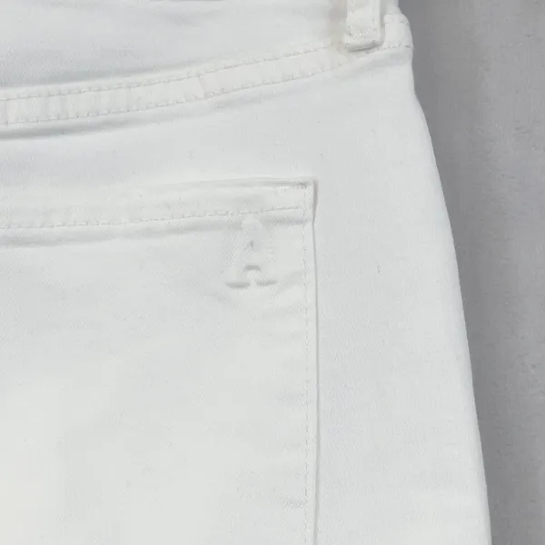 Articles of Society Skinny Jeans Womens 27 White Stretch Minimalist Karen Crop‎ - Image 5