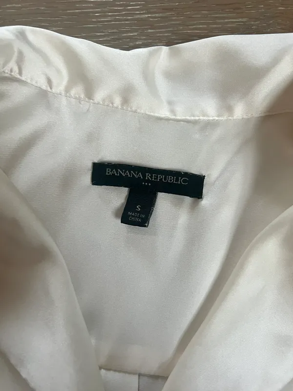 Banana Republic Satin Button Down Top - Image 2