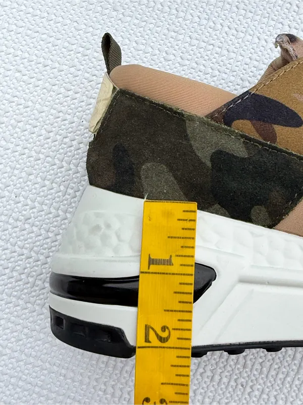 Steve Madden Cliff Sneakers Women 7 Camo Leopard Platform Lace Up Chunky Shoes - Image 9