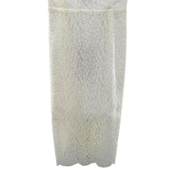 Keepsake The Label Daydream Lace Dress‎ Ivory Sheer Midi Slip Lined Size S NWT - Image 12