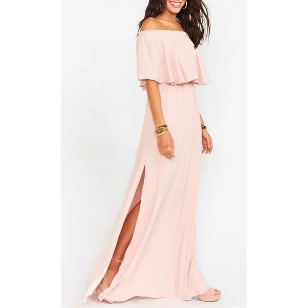 NWOT SHOW ME YOUR MUMU SMYM Hacienda Maxi Dress Dusty Blush XXL - Image 3