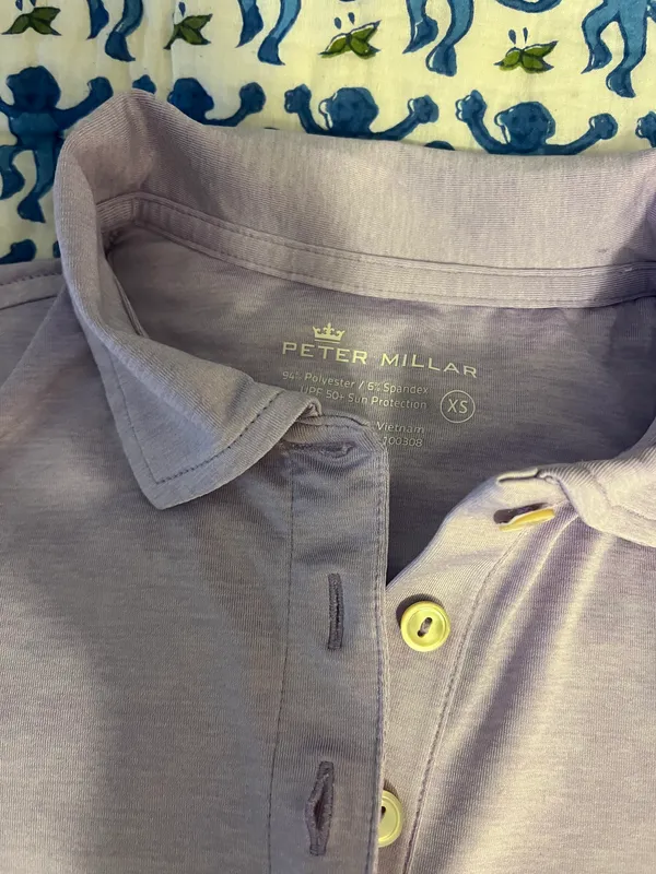 Peter Millar Golf Collared Long Sleeve - Image 2