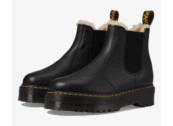 Dr. Martens 2976 Platform Faux- Fur Lined ankle boots - Image 2