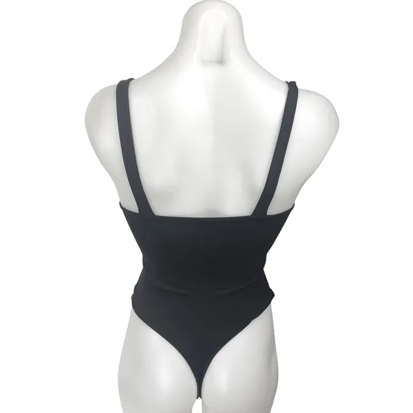Abercrombie & Fitch Black Sleeveless Scoop Neck Cami Tank Bodysuit Top Size XXS - Image 2