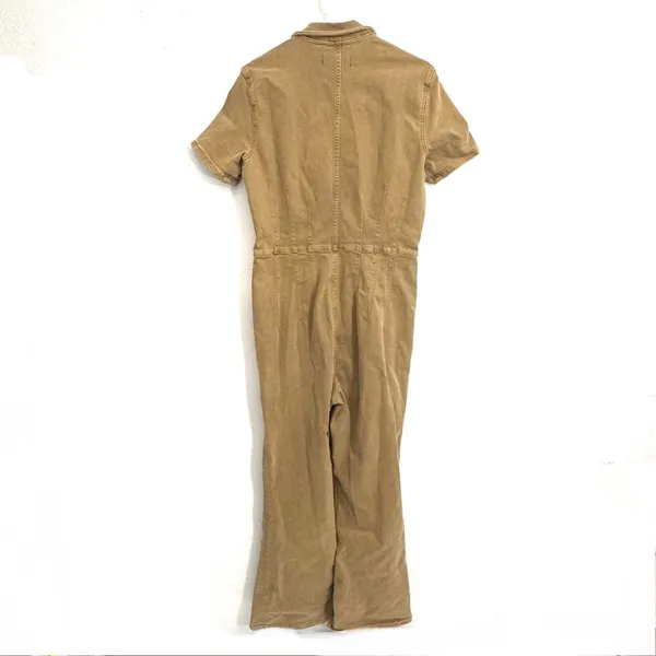 NEW Free People We The Free Jayde Flare Jumpsuit Pier 17 khaki Size Large - Image 15