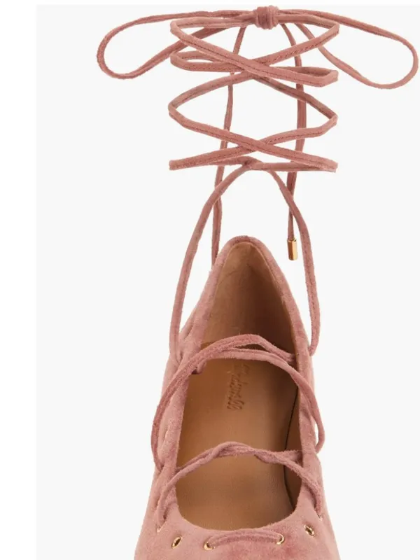 NEW Madewell Remy Wraparound Ankle Strap Kitten Heel Pump 8.5 M, ROSY MAUVE - Image 3