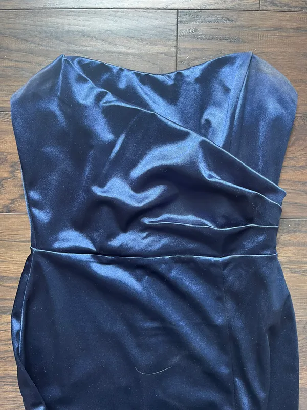 Windsor Navy Blue Strapless Dress - Image 2