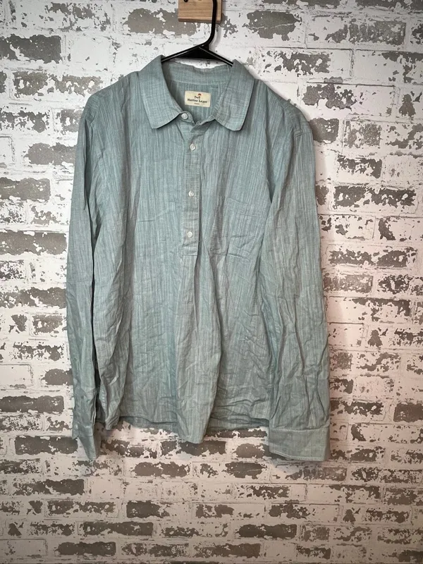 Marine layer | women cotton Marge 1/4 button down top - Image 11