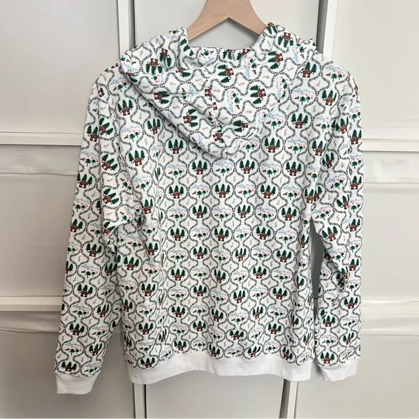 Hill House Teddy Zip Up Jacket White Ski Chalet - Image 2