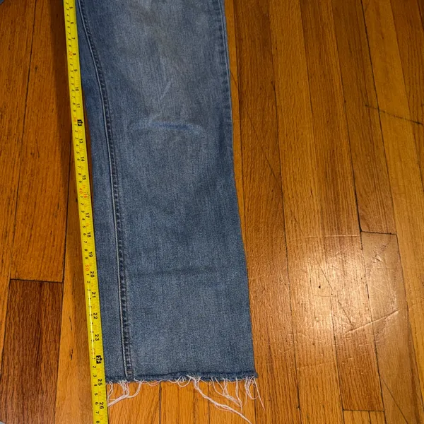 Harper High Rise Distressed Blue Jeans - Image 7