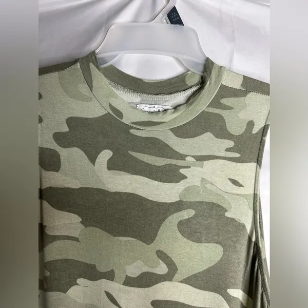 Mudpie TULLY TIERED DRESS camo size S - Image 4