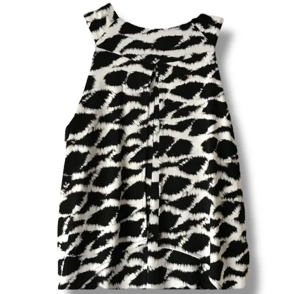 Rafaella Womens Dress Size S Black White Tie‎ Dye Flounce Deep V Neck Maxi - Image 6