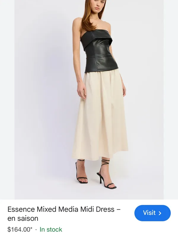 Mixed media dress by en saison - Image 6