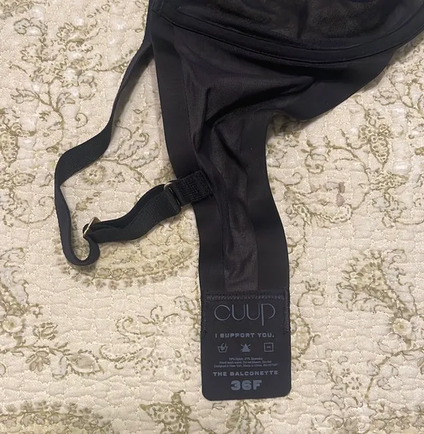 Cuup The Balconette Bra Black Size 36 F / DDD - Image 7
