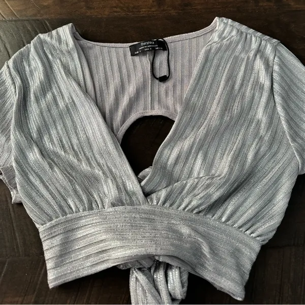 (3/$40 Item) Bershka Sparkly Top - Image 5
