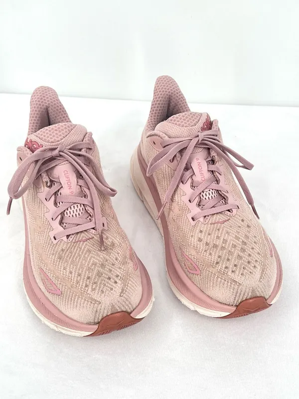 HOKA Clifton 9 Pale Mauve Peach Whip Running Shoes Women’s 9.5 B - Image 9
