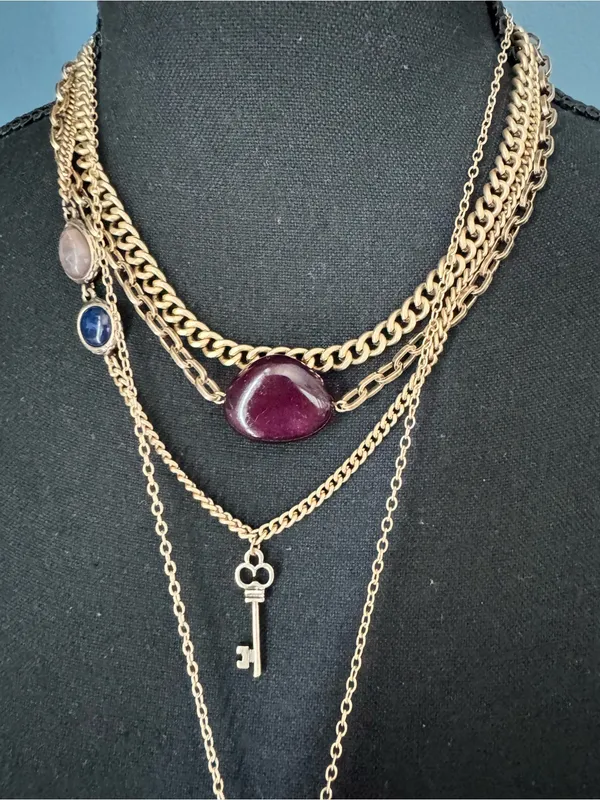 NWT Free People Gold Zella Layered Necklace ~ SOLD OUT - Image 4