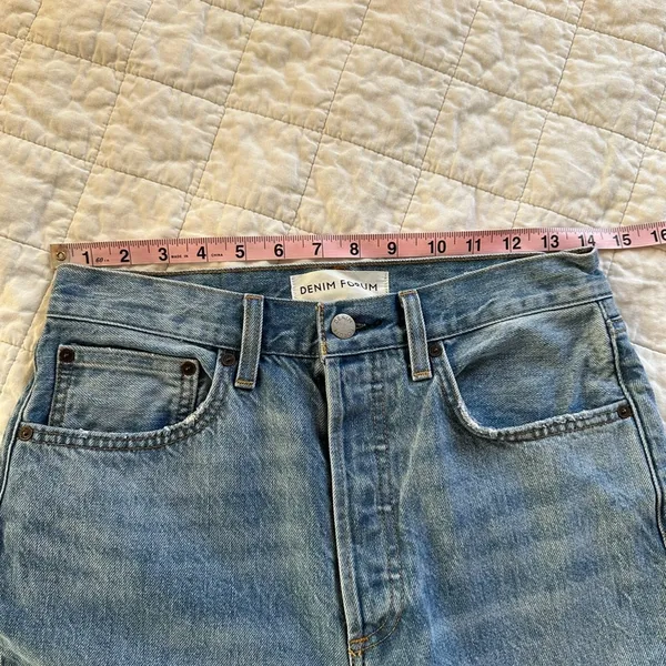 Denim Forum The Boyfriend High Rise Loose Jeans 26 - Image 4