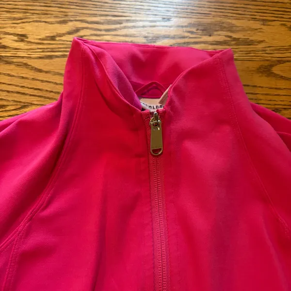 Athleta Triumph Jacket  Full Zip Pink - Image 3