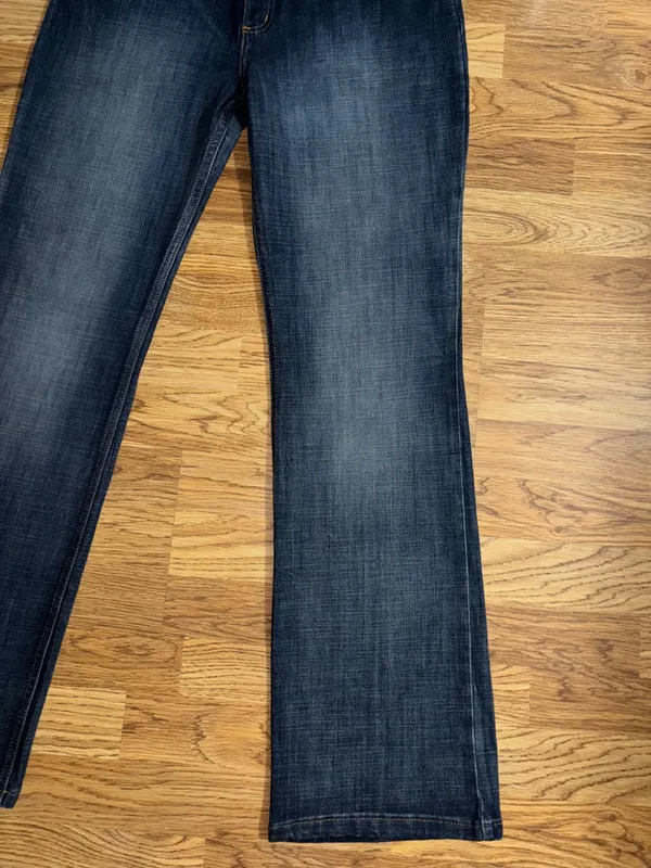 Wrangler Bootcut Jeans Juniors Size 11 Length 32 Dark Wash Pockets Stretch NWT - Image 4