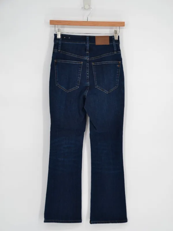 Madewell Curvy Cali Demi Boot Flare Jeans Size 23 Blue Lakspur Wash Tencel Denim - Image 4