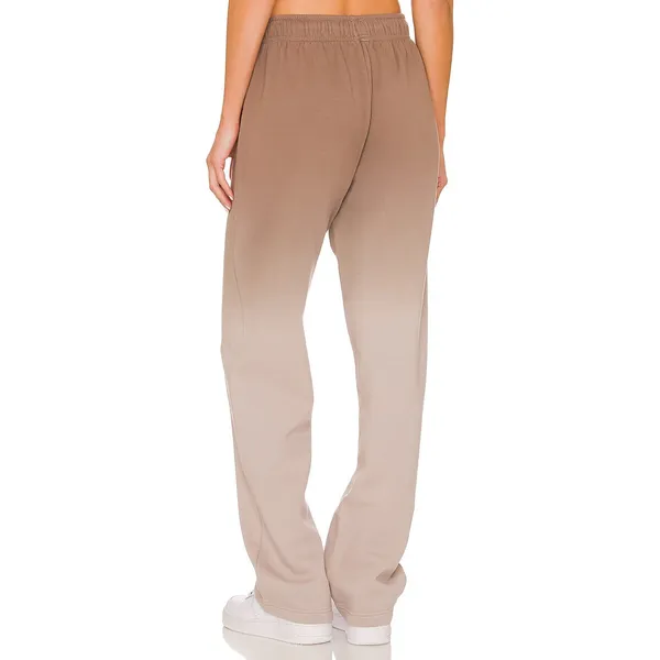 Alo High Rise Straight Leg Ombre Sweatpants in Gravel Sandstorm Brown XS - Image 2