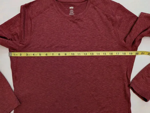 Rei Co Op Base Layer Womens Sz L Red Outdoor Hiking Gorpcore Long Sleeve Shirt - Image 2
